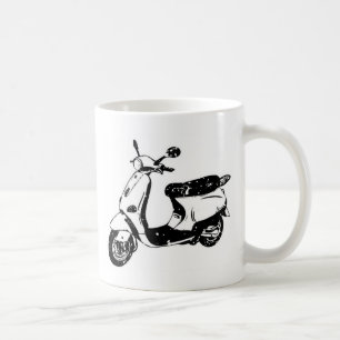 Black Scooter Coffee Mug