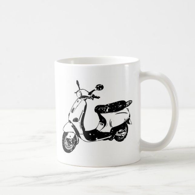 Black Scooter Coffee Mug (Right)