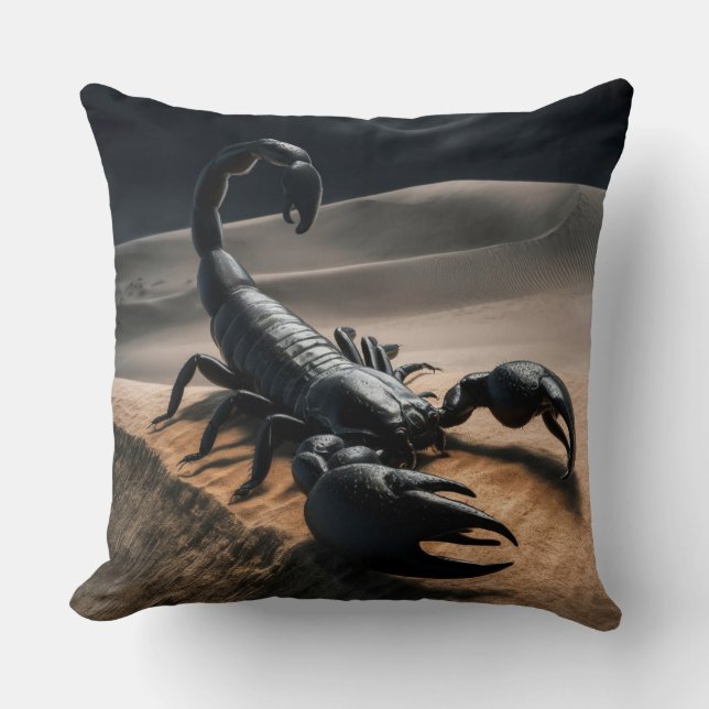 Black Scorpio Cushion (Front)