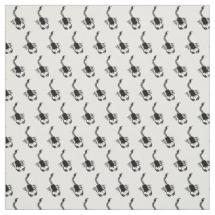 Black Scorpion Design Fabric