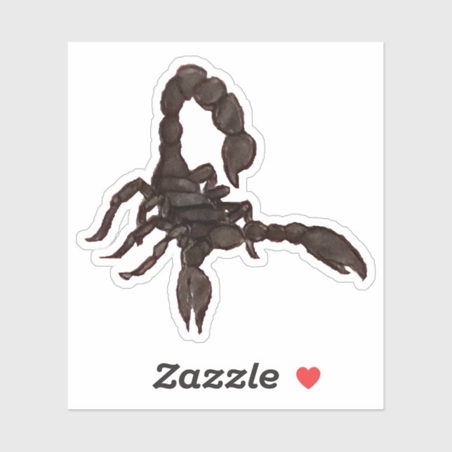 Black Scorpion Sticker (Sheet)