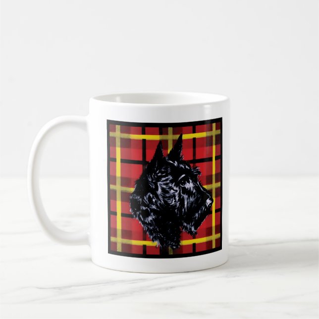 Black Scottish Terrier mug (Left)