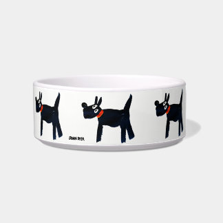 Black Scotty Dog Bowl by artist John Dyer