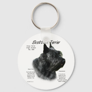 Black Scotty History Key Ring