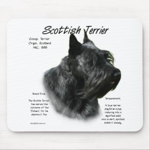 Black Scotty History Mouse Pad