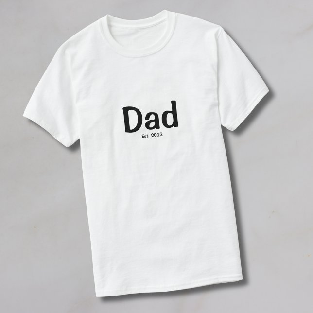 Black Script Established Dad T-Shirt (Creator Uploaded)
