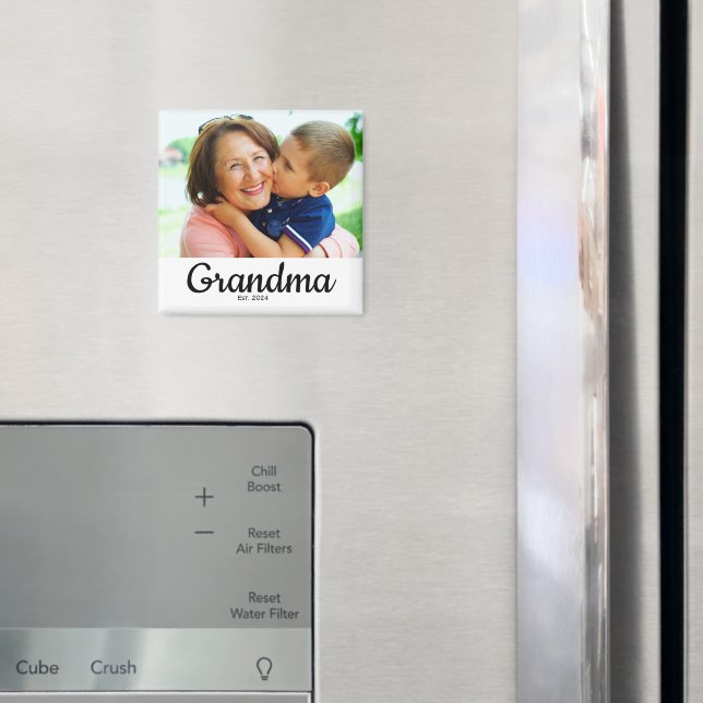 Black Script Established Grandma  Magnet (In Situ (Fridge))