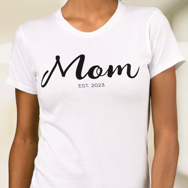 Black Script Established Mom T-Shirt (Creator Uploaded)