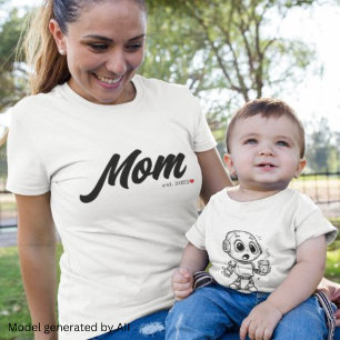 Black Script Established Mum T-Shirt