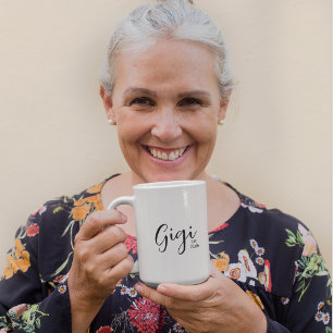 Black Script Gigi Established Coffee Mug