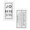 Black Script John 3:16 Gospel Tract