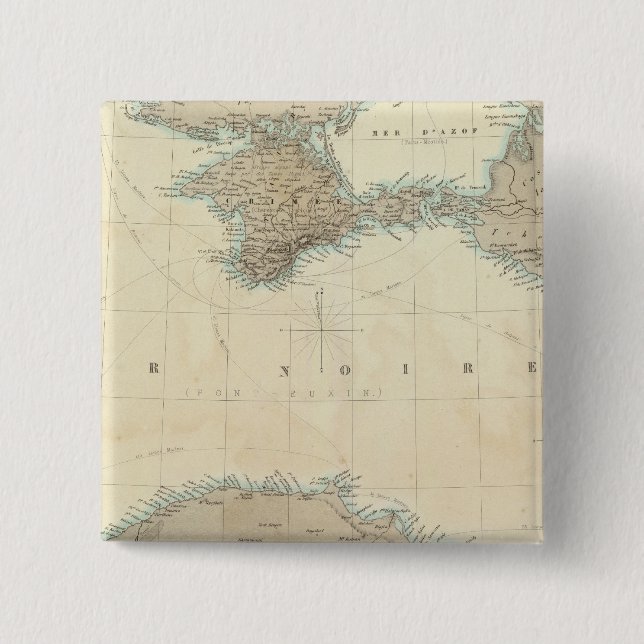 Black Sea 15 Cm Square Badge (Front)