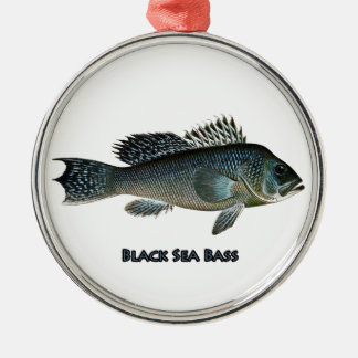 Black Sea Bass Metal Tree Decoration
