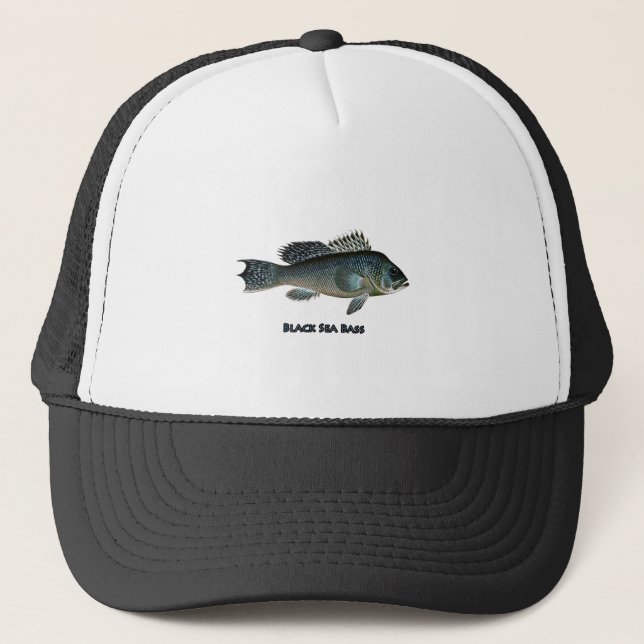 Black Sea Bass Trucker Hat (Front)