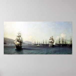 Black Sea Fleet in the Bay of Theodosia Poster