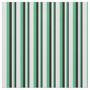 Black, Sea Green & Lavender Coloured Pattern Fabric
