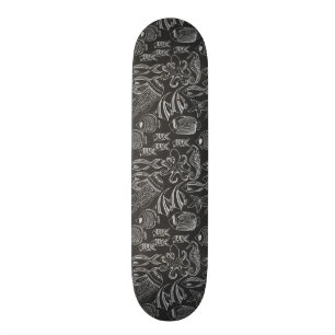 Black Sea Pattern Skateboard