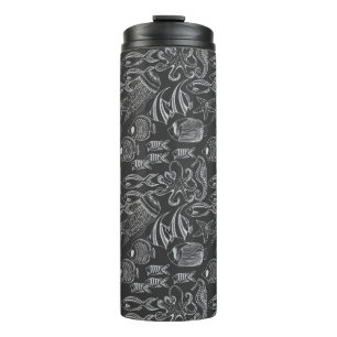 Black Sea Pattern Thermal Tumbler