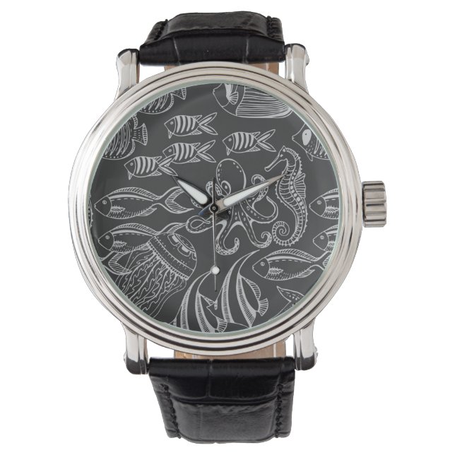 Black Sea Pattern Watch (Front)