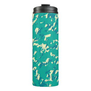 Black Seamless Color vintage Art. Vivid Repeated A Thermal Tumbler