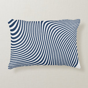Black Seamless Zigzag Pattern Decorative Cushion