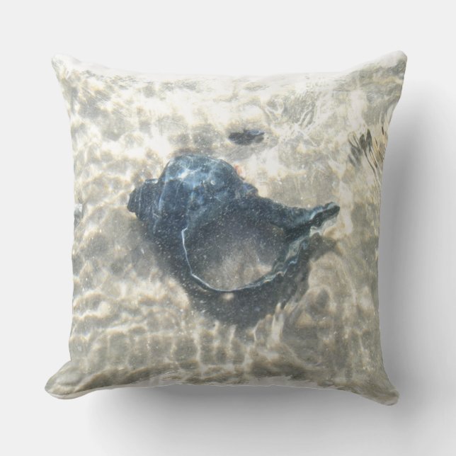 Black Seashell Cushion (Front)