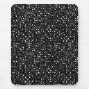 black sequin effect mousepad