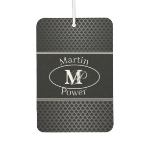 black Set of Car Mats Car Air Freshener