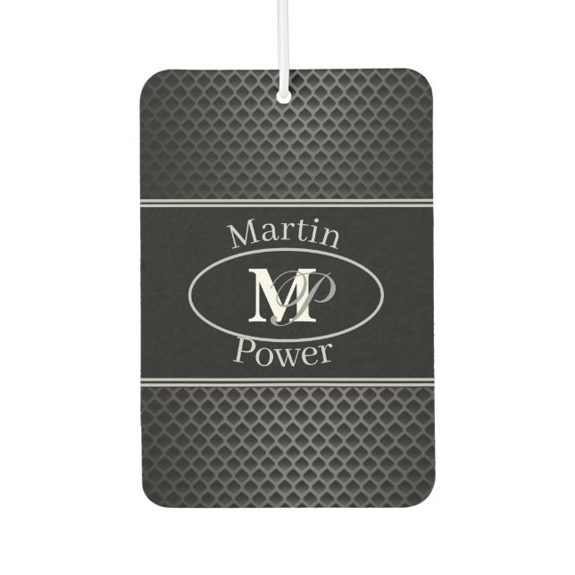 black Set of Car Mats Car Air Freshener (Front)
