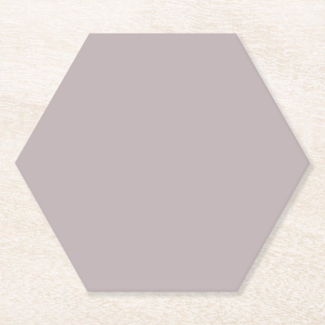 Black Shadows  (solid colour)  Paper Coaster (Front)