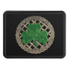 Black Shamrock On Celtic Knots