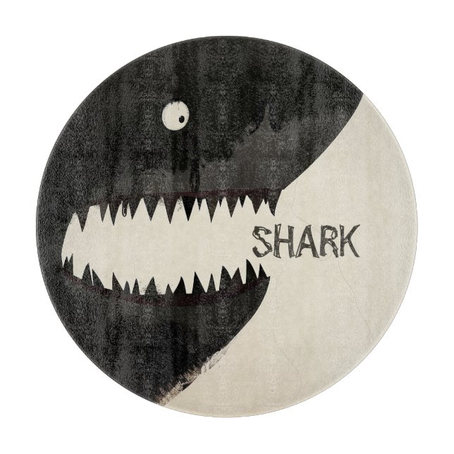Black Shark Cutting Board (Front)