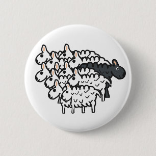 Black Sheep 6 Cm Round Badge