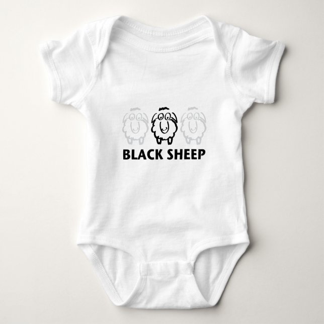 black sheep baby bodysuit (Front)