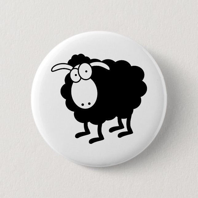 Black Sheep Button (Front)