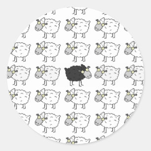 Black Sheep Classic Round Sticker