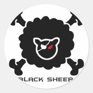 Black Sheep Classic Round Sticker