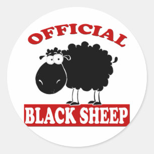 Black Sheep Classic Round Sticker