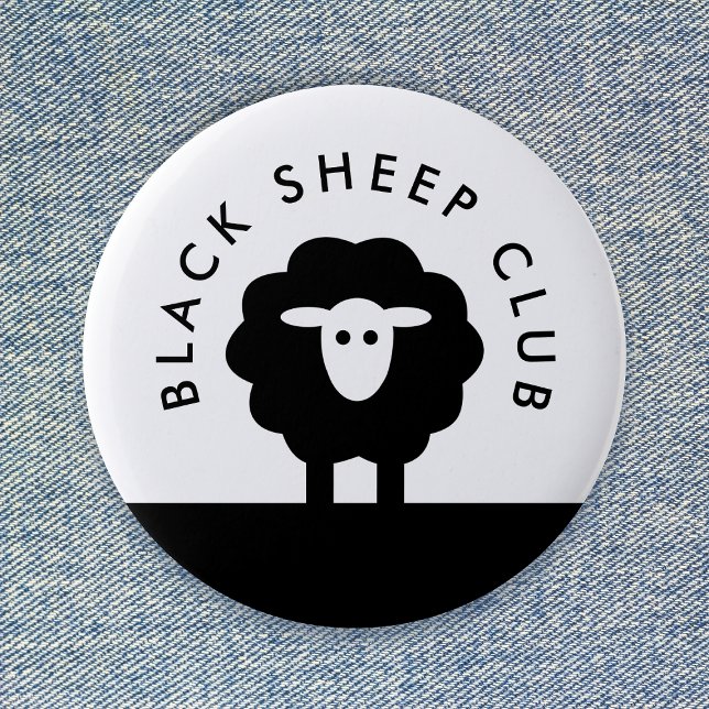 Black Sheep Club | Modern Cute 6 Cm Round Badge (Creator Uploaded)