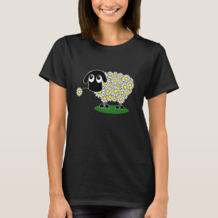 Black Sheep Costume Children's Flowers Wool Women' T-Shirt