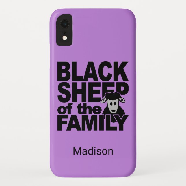Black Sheep custom name & colour phone cases (Back)