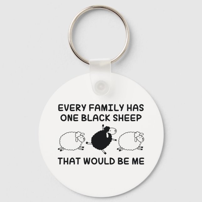 Black Sheep Family Key Ring (Front)