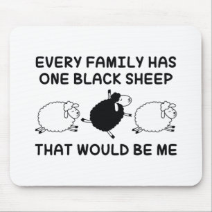Black Sheep Family Mouse Pad