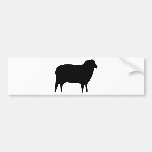 black sheep icon bumper sticker (Front)
