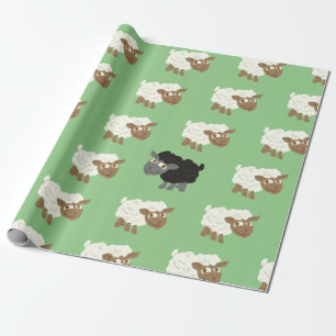 Black Sheep in the Flock Wrapping Paper