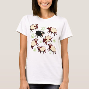 Black sheep in the herd + your backgr. T-Shirt
