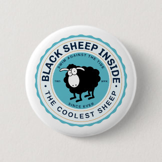 Black Sheep Inside - Swim Against the tide 6 Cm Round Badge