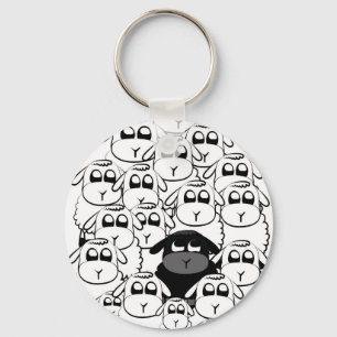 Black sheep key ring