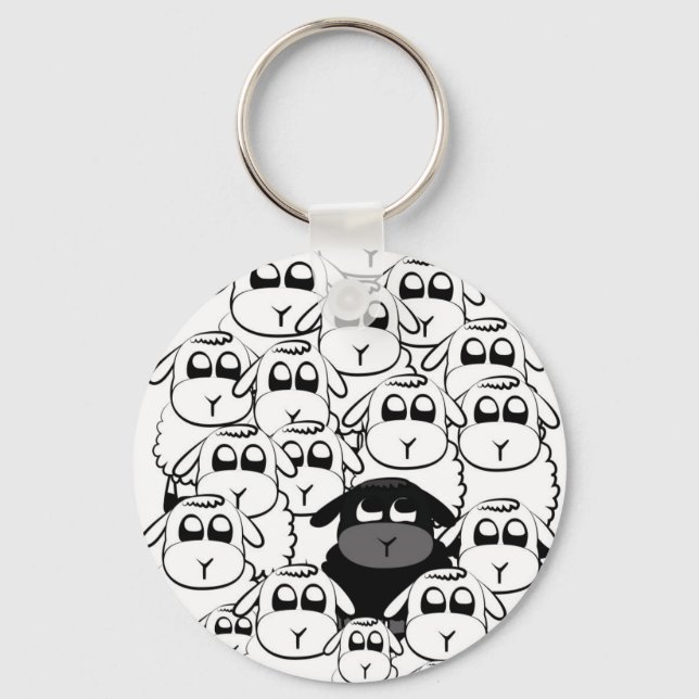 Black sheep key ring (Front)