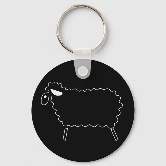 Black Sheep Key Ring (Front)